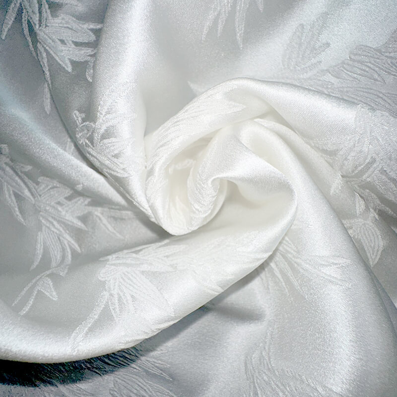 Jacquard Mulberry Silk Woven Fabric for Apparel Wholesale Supplier 5
